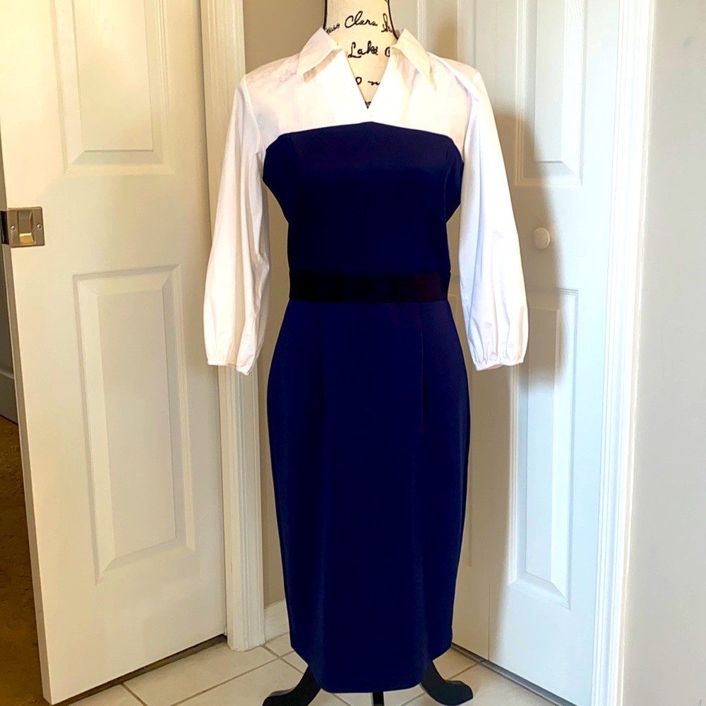 Zip up sheath dress